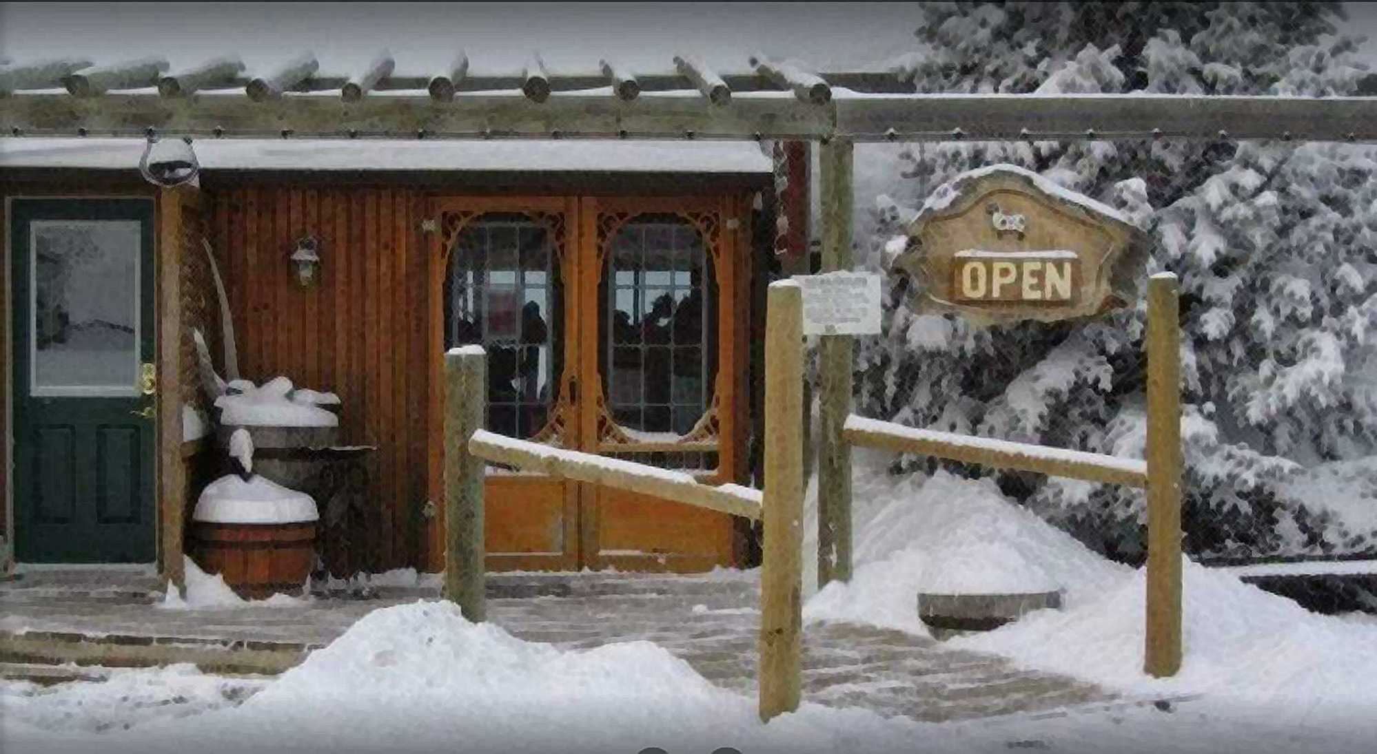 Front Porch Winter Painting