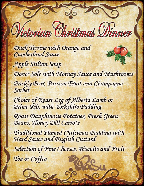 Victorian Christmas Dinner - PaSu Farm