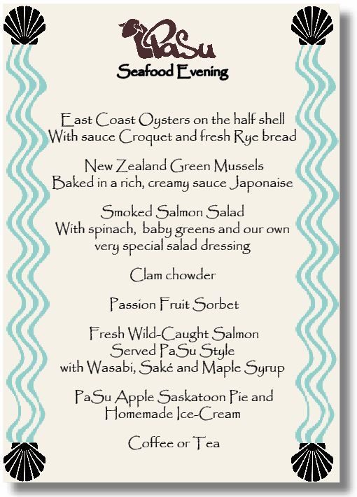 Seafood Evening